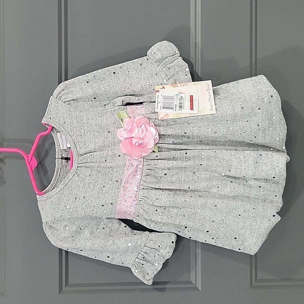 Sweet Heart Rose silver dress